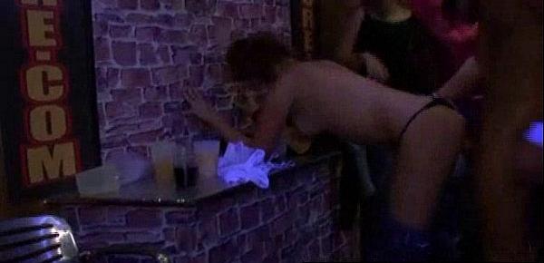 Hot dancing party in night club